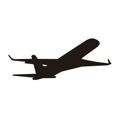 air plane transportation silhouette vector design