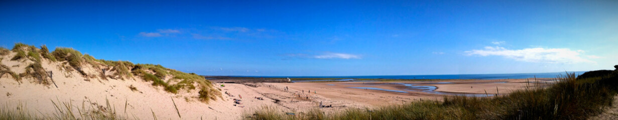 Digue sur la plage de Carteret