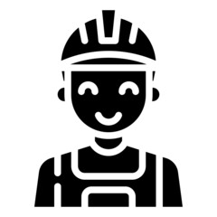 BUILDER glyph icon,linear,outline,graphic,illustration