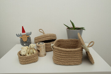 basket with flowers