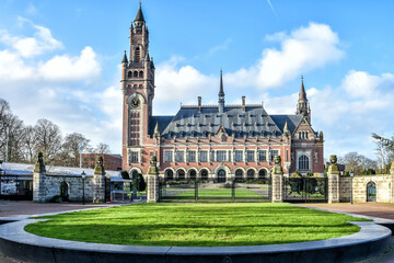 Peace Palace , (international city of peace and justice), The Hague, The Netherlands, Holland, Europe