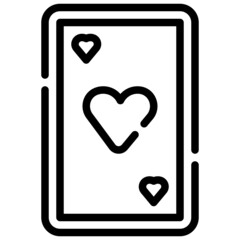 POKER line icon,linear,outline,graphic,illustration