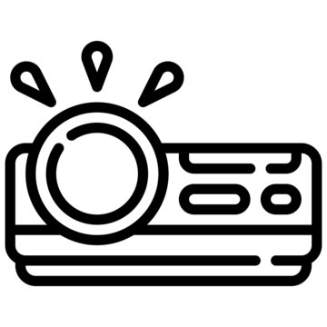 recommend clip art: PROJECTOR line icon,linear,outline,graphic,illustration