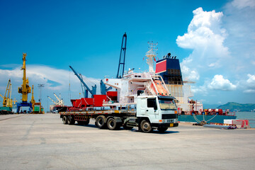 General cargo shipments in the port terminal are working busy congestion in yard of the port, the...