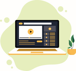 Blogger Content Creator concept