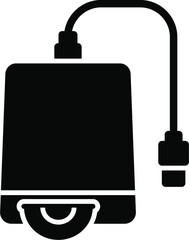 External DVD ROM Glyph Icon