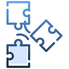 PUZZLE PIECE Gradient icon,linear,outline,graphic,illustration
