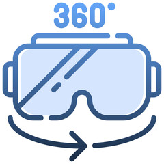 VR GLASSES Gradient icon,linear,outline,graphic,illustration