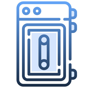 recommend clip art: WALKMAN Gradient icon,linear,outline,graphic,illustration