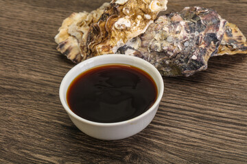 Oyster sauce in the bowl