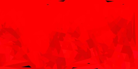 Dark red vector abstract triangle template.