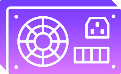 Power supply Glyph Gradient Icon