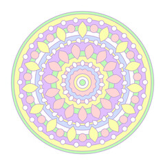 Mandala Pattern - Colorful Mandala, Vector