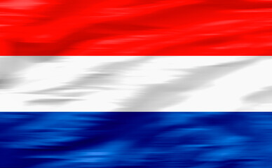 Waving flag of France - Flag of France - 3D illustration