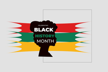 Fototapeta premium Black history month 2022 African American history celebration vector illustration design.