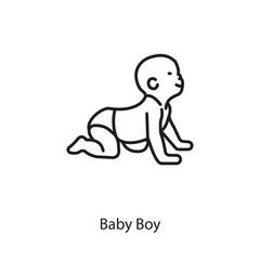 Baby Boy icon in vector. Logotype