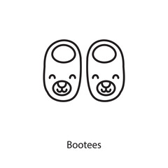 Bootees icon in vector. Logotype
