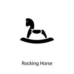 Rocking Horse icon in vector. Logotype
