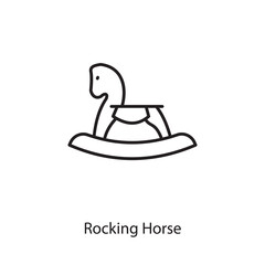 Rocking Horse icon in vector. Logotype