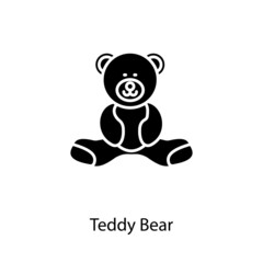 Teddy Bear icon in vector. Logotype