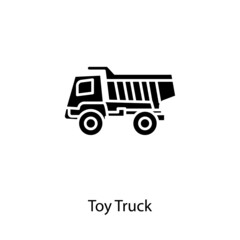 Toy Truck icon in vector. Logotype