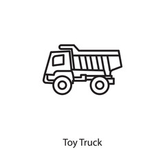 Toy Truck icon in vector. Logotype