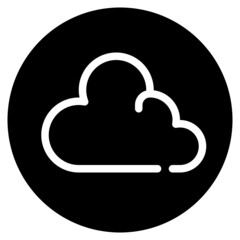CLOUD COMPUTING glyph icon,linear,outline,graphic,illustration