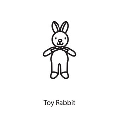 Toy Rabbit icon in vector. Logotype