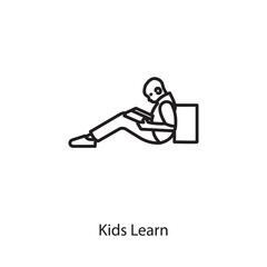 Kids Learn icon in vector. Logotype