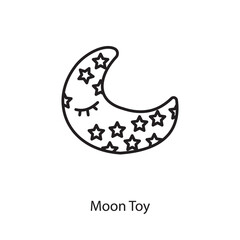 Moon Toy icon in vector. Logotype