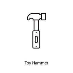 Toy Hammer icon in vector. Logotype