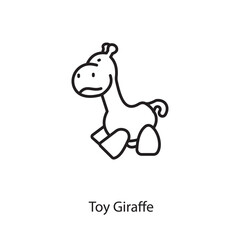 Toy Giraffe icon in vector. Logotype