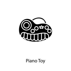 Piano Toy icon in vector. Logotype