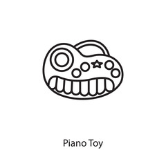Piano Toy icon in vector. Logotype