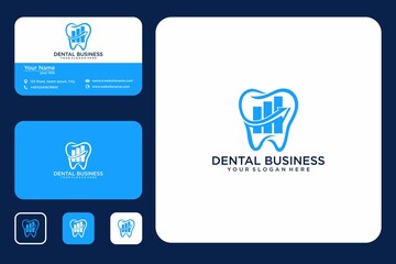 Dental business logo design and business card 