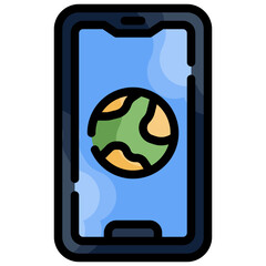 WORLD filled outline icon,linear,outline,graphic,illustration