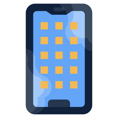 APP flat icon,linear,outline,graphic,illustration