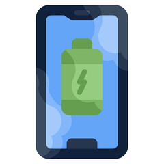 BATTERY STATUS flat icon,linear,outline,graphic,illustration