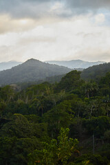 clouds over the mountains