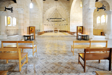 Fototapeta na wymiar Tabgha, place of the miracle of the multiplication of the loaves and fishes