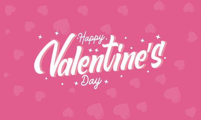 Happy valentine's day lettering, t shirt design.