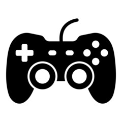 Gamepad Flat Icon Isolated On White Background