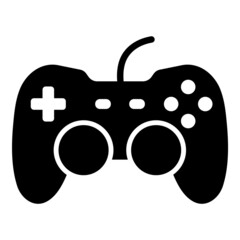 Gamepad Flat Icon Isolated On White Background