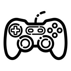 Gamepad Flat Icon Isolated On White Background