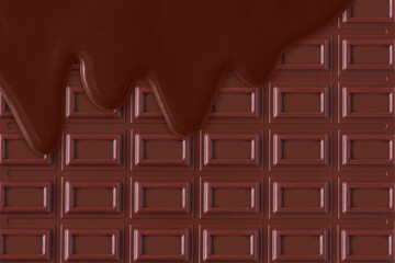 とろとろチョコレートの背景