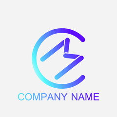 Creative and unique CM or C and M logo. Suitable for those of you who are in the crypto technology business, Telegram channel logo.
