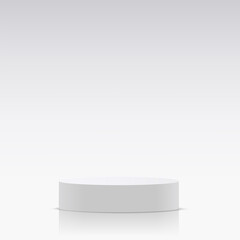 Abstract background with white color podium for presentation. Vector