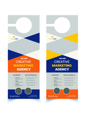 Fototapeta premium modern creative door hanger design template