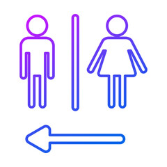 Toilet sign icon