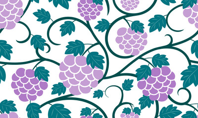Seamless pattern blackberry fruit